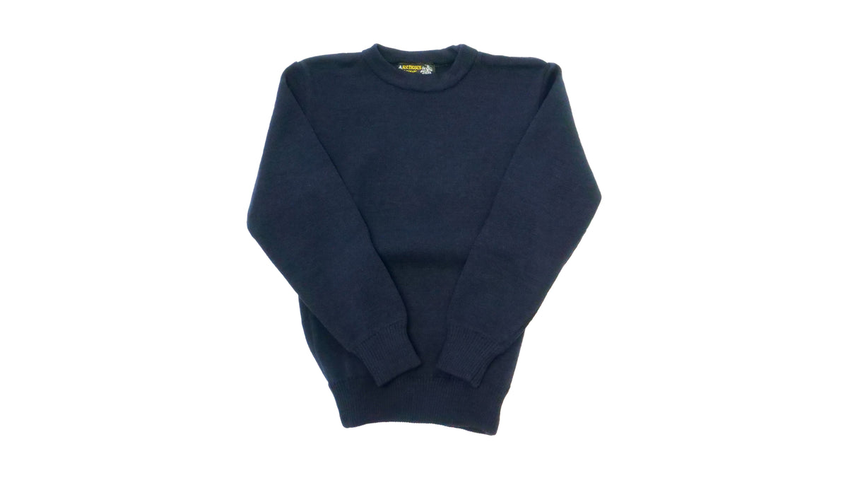 Navy round 2024 neck school jumper